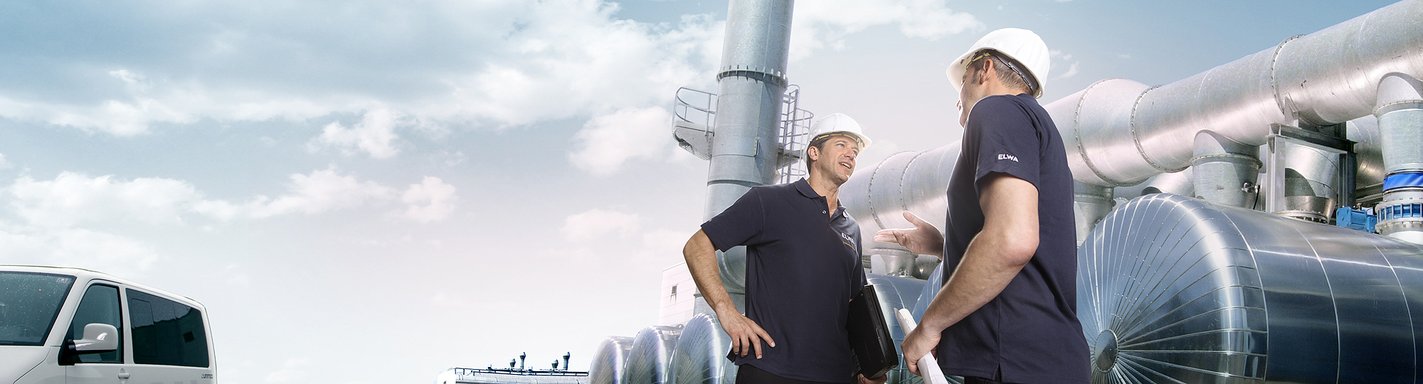 Kraftwerk und ELWA Mitarbeiter